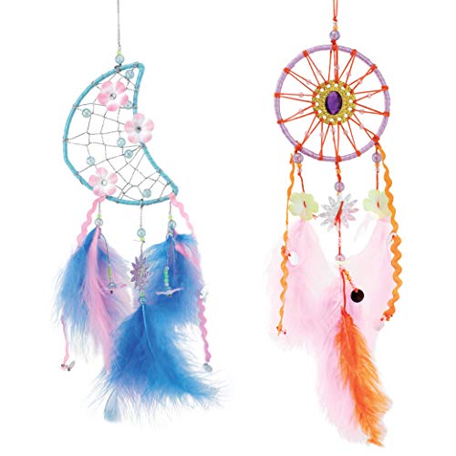 Peachy Keen Crafts Dream Catcher Kit for Kids & Teens - Makes 2 Dreamcatchers - Easy-to-Follow Instructions, Perfect Dreamcatcher Kit for Room Decor, Ages 8-Teen