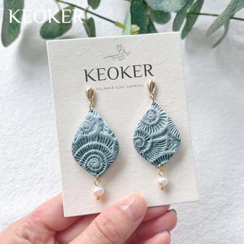 Keoker Sea Spiral Shell Texture Roller for Polymer Clay, Summer Polymer Clay Texture Roller - color: C Color