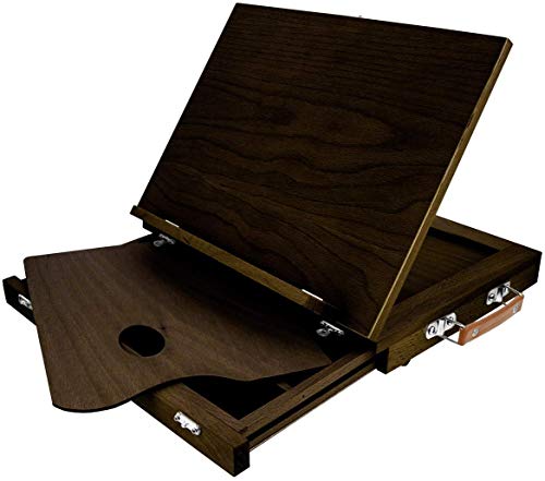 KINGART 706 Solid W/Drawer (Espresso) Wood Tabletop Easel, One Size
