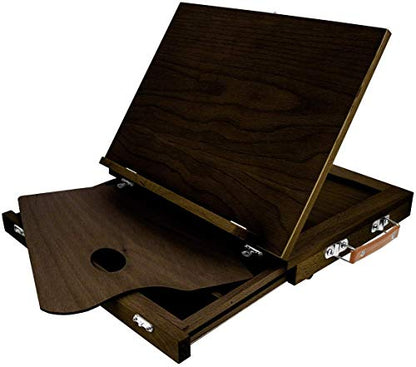 KINGART 706 Solid W/Drawer (Espresso) Wood Tabletop Easel, One Size