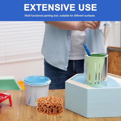 UPKOCH Reusable Natural Sea Sponge Painting Tool 5.90X4.72X2.75In Texturing Sponge for Wall Art Decorative Crafts and DIY Painting Projects