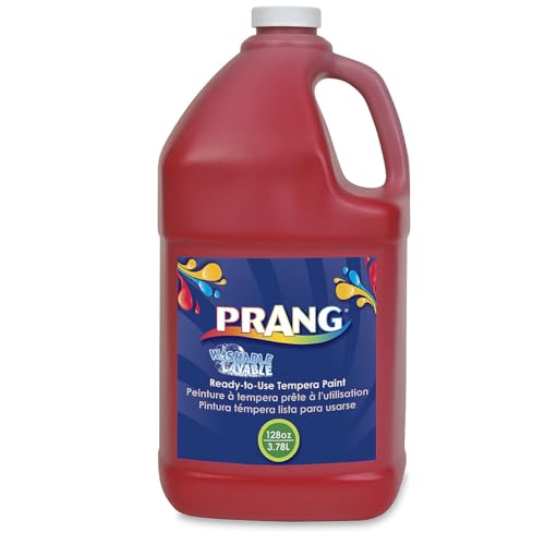 Prang Washable Tempera Paint, Red, 1 Gal., 1 Count - color: Red
