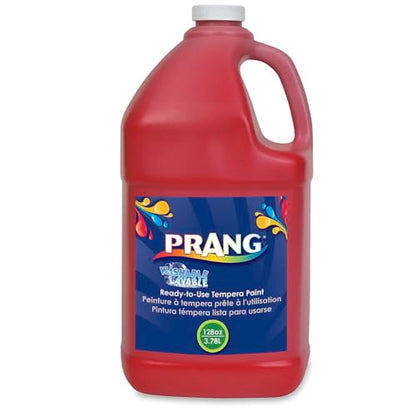 Prang Washable Tempera Paint, Red, 1 Gal., 1 Count - color: Red