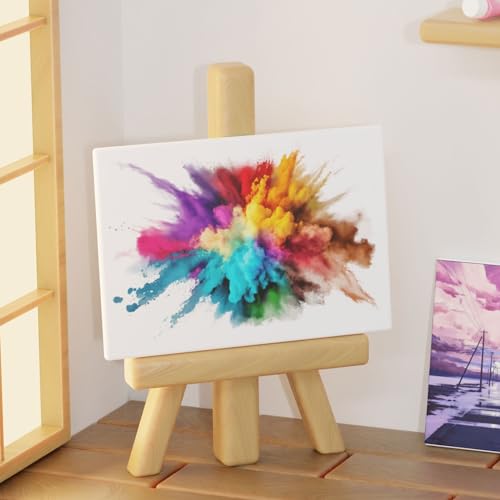 PATIKIL 4x6 Canvas Boards for Painting, 12 Pack 100% Cotton Square Triple Primed Stretched Blank Art Canvas Panel Bulk Thin for Acrylic, Oil, Tempera Paints, White - size: 4x6inch