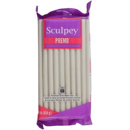 Sculpey Premo Polymer Oven-Bake Clay - Pearl, 1lb Bulk Bar - color: Pearl