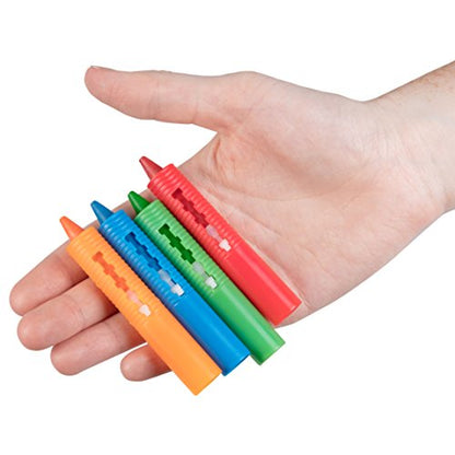 SCS Direct Bath Crayons Super Set – 24 Pack Water Crayons for Toddlers & Kids – Non-Toxic Bathtub Drawing Toys with Mesh Storage Bag – Summer Water Table, Pool & Bath Time Activity – Creative Gift
