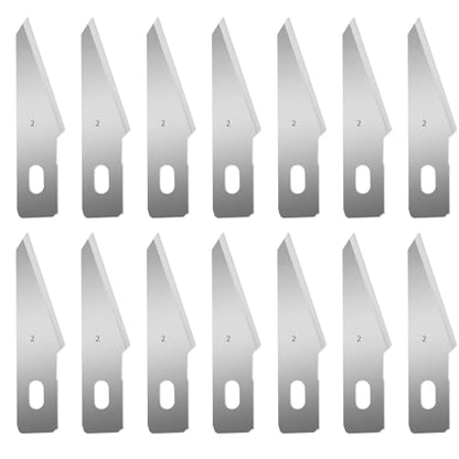 120 Pcs Exacto Knife Blades, #2 High Carbon Steel Hobby Knife Blade Refills Hobby Knife Replacement Blades for Craft, Scrapbooking, Stencil - size: #2
