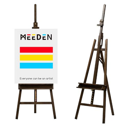 MEEDEN Wooden Artist Easel for Painting: Adjustable Studio Easel for Adults - color: Gray