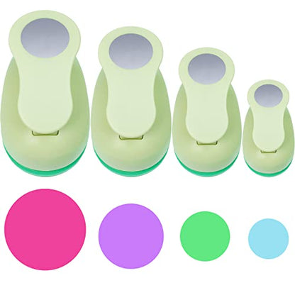UCEC Craft Hole Punch, 2+1.5+1+5/8Inch Circle Punch Circle Hole Punch - color: circle, size: 4pack, 5/8+1+1.5+2in