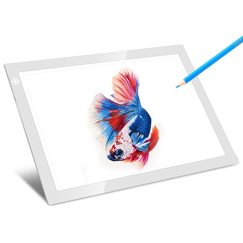 LitEnergy Portable A4 LED Copy Board Light Tracing Box, Silver Ultra-Thin Adjustable USB Power Artcraft LED Trace Light Pad for Tattoo Drawing, Streaming, Sketching, Animation, Stenciling - color: SILVER, size: 01 - A4