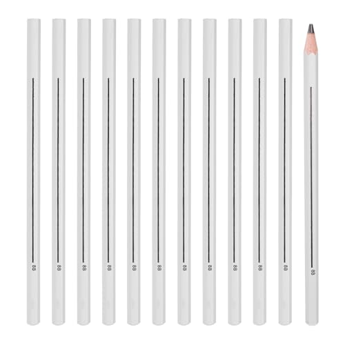 PATIKIL 8B Graphite Pencils for Drawing, 12Pcs Sketching Pencils Wood Supplies Set Break-Resistant Lead with Built-in Sharpening Area for Painting Sketching Artist Design - style: 8B