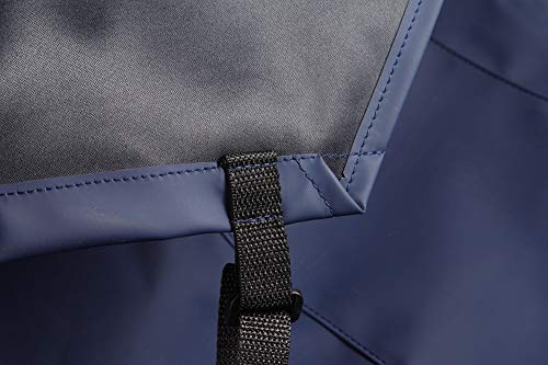 Waterproof Rubber Vinyl Apron 41.5" Heavy Duty Work Apron Durable with Adjustable Bib Apron for Dishwashing,Grooming 2Packs(no pocket) - color: Blue-no Pocket-2p