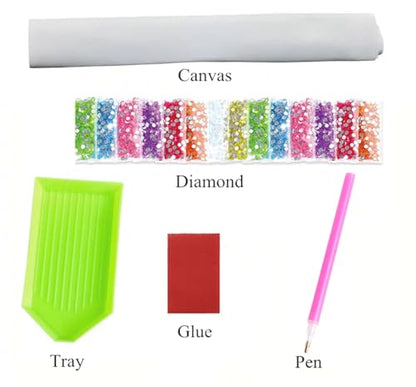 NIHO-JIUMA Diamond Art Kits, 40x50cm/16x20inches | 5D DIY Full Drill, Adults & Teens, Home Wall Decoration - size: 16 x 20 inches