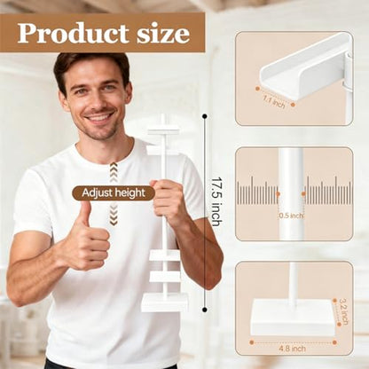 18'' Adjustable Tabletop Easel Stand, White Easel for Display - color: White, size: 18inch