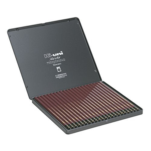 Uni Hi-Uni Wooden Pencil Art Set - 10B to 10H - Box of 22 (HUAS)