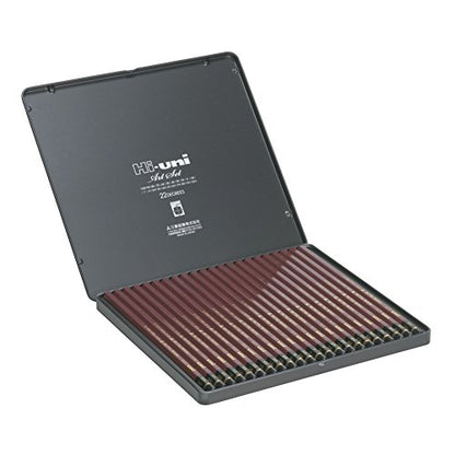 Uni Hi-Uni Wooden Pencil Art Set - 10B to 10H - Box of 22 (HUAS)