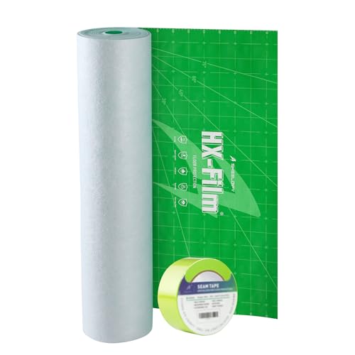 39"x100' Heavy-Duty Floor Protection | Construction Grade Carpet Protector | Drop Cloth Plastic Film for Hardwood Floors | Waterproof Painters Covering with No Residue(Mint Green) - color: Mint Green, size: 39" x 100'