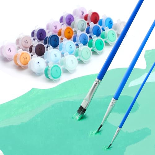 XTXGERL Paint By Number for Adults Beginner, African Sunset Landscape Wildlife Animal Elephant Paint By Numbers Kits on Canvas, Frameless DIY Oil Painting for Home Wall Decor 16x20 inch