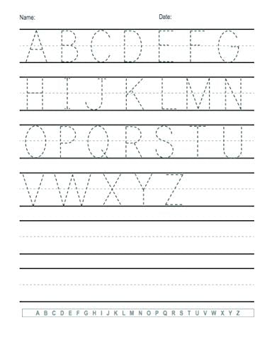 Trace Letters: Alphabet Handwriting Practice workbook for kids: Preschool writing Workbook with Sight words for Pre K, Kindergarten and Kids Ages 3-5. ... Words & Math for Preschool & Kindergarten)