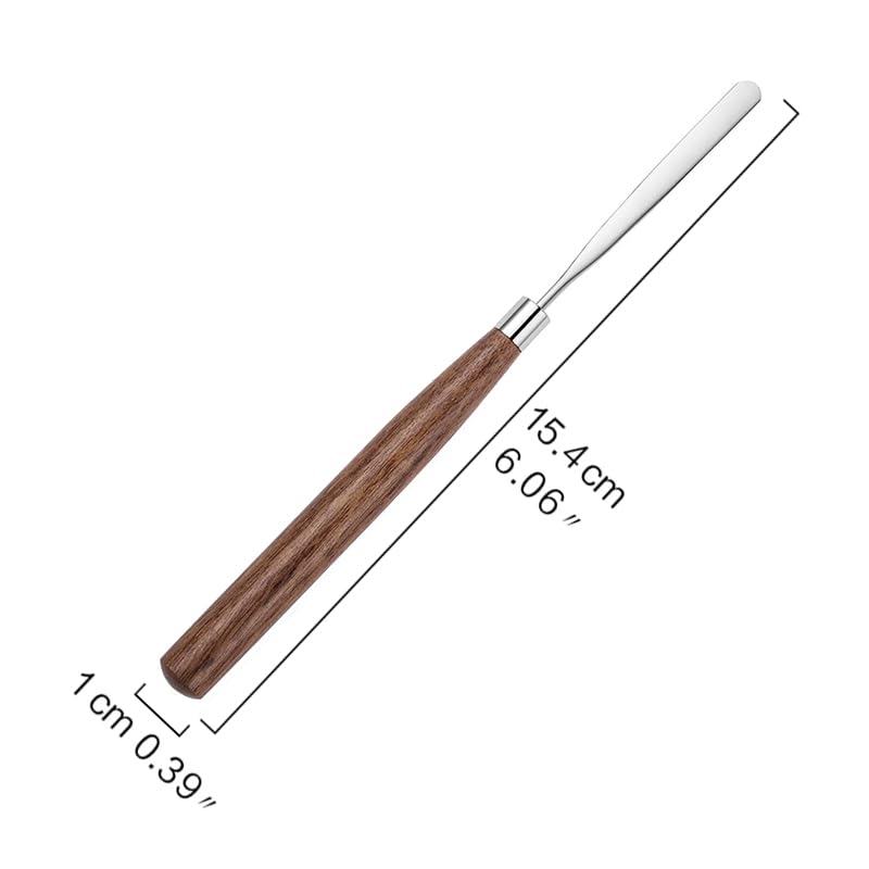 Palette Knife, Stainless Steel Painting Knife with Wood Handle, Metal Artist Knife for Oil, Canvas, Acrylic Painting, Flexible Spatula Pallet Knife for Color Mixing,Spreading - color: Palette Knife