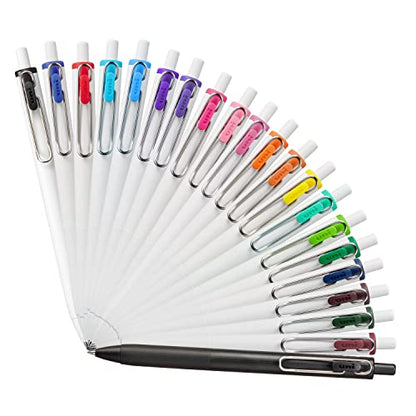 uniball™ one Retractable Gel Pens, Medium Point (0.7mm), Blue Ink, 12 Pack - color: Blue, size: 1 Count (Pack of 12), style: Medium