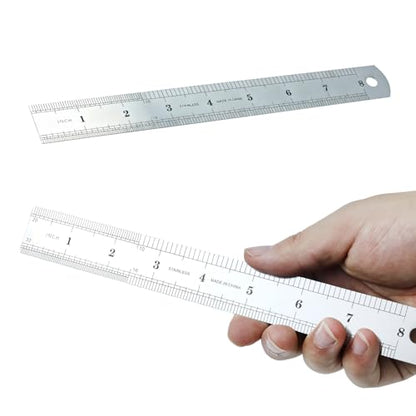 8-Inch Professional Woodworking Compass Geometry with Wing & Pencil Holder — Includes 8" Ruler and Pencil Sharpener Perfect for Accurate Circles, Layouts, and Geometric Designs