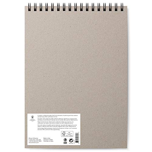 Winsor & Newton Mixed Media Pad, 9" x 12", 30 Sheets, 250gsm, White | Versatile & Multipurpose, Heavyweight, Non-Absorbent, Free from Acids & Brighteners, Archival Quality, Resistant to Aging - size: 9" x 12", style: Mixed Media Pad - White