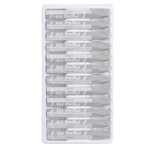 PATIKIL Gray Oil Pastels, 36Pcs Soft Oil Crayons Pastels Stick Vibrant and Creamy Art Supplies Bulk for Artists Beginners Art Painting Drawing Blending Graffiti Gallery - color: Gray