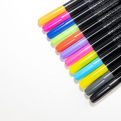 Incraftables Fabric Markers - 12 Pack Permanent Non-Bleed Markers for Clothes, Kids Crafts, Canvas Tote Bags, Quilting, & More - Vibrant Fabric Paint Pens - style: Fabric Marker