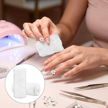 2 Rolls Cotton Roll for Cosmetic Application Product Removal 2.2 lb High Absorbent Soft Pure Cotton Ball Multipurpose Use for Makeup Remover Salon Beauty Baby Care