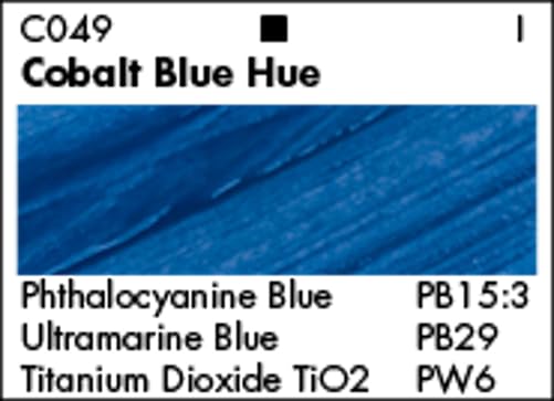 Grumbacher Academy Acrylic Paint, Gloss, 90ml/3 oz Metal Tube, Cobalt Blue Hue - color: Cobalt Blue, size: 3 Fl Oz (Pack of 1)
