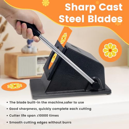 1.732"/44mm Button Paper Cutter,2.126"/54mm Diameter Circle Cutter Circle Punch,Graphic Punch, 54mmDie Cutter Round Paper Cutter for Making 1.732"/44mm Buttons Making(2.126"/54mm Cutting Diameter)