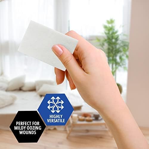 MED PRIDE Sterile Non Stick Pads for Wounds Non-Adherent Highly Absorbent Painless Removal Individually Wrapped (2x3 Inch (Pack of 100)) - size: 2x3 Inch (Pack of 100)