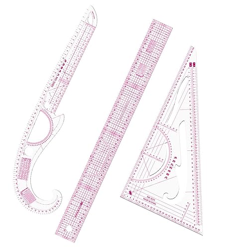 7pcs French Curve Ruler Set High Accuracy Complete Tools Sewing Rulers Set with Scale for Beginners Tailors Pattern Making