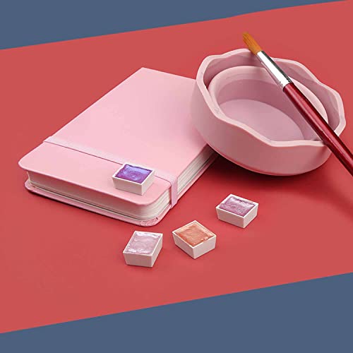 2 PCS Collapsible Paint Brush Washer, Portable Silicone Washing Bucket Brush Holder Cleaner Painting Water Cup for Watercolor Oil Painting