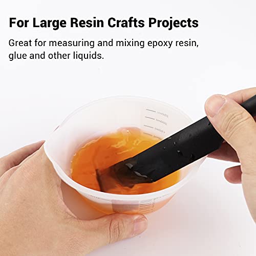 Gartful 250ml Resin Measuring Cups, 3PCS Large Silicone Resin Mixing & Pouring Cups, Reusable Easy Clean for Epoxy, Jewelry Casting Molds, Making Handmade Craft, 8 oz - size: L-250ml*3
