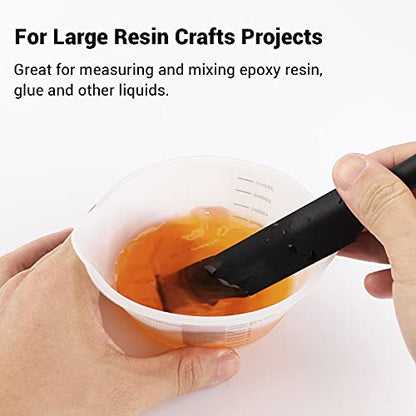 Gartful 250ml Resin Measuring Cups, 3PCS Large Silicone Resin Mixing & Pouring Cups, Reusable Easy Clean for Epoxy, Jewelry Casting Molds, Making Handmade Craft, 8 oz - size: L-250ml*3