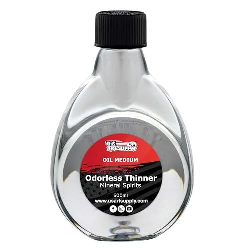 U.S. Art Supply Odorless Mineral Spirits for Cleaning 500ml - size: 16.9 Fl Oz (Pack of 1)