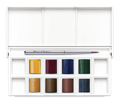 Winsor & Newton Cotman Watercolor Paint Set, 8 Half Pan, Landscape Set - style: 8 Half Pan Landscape Colors