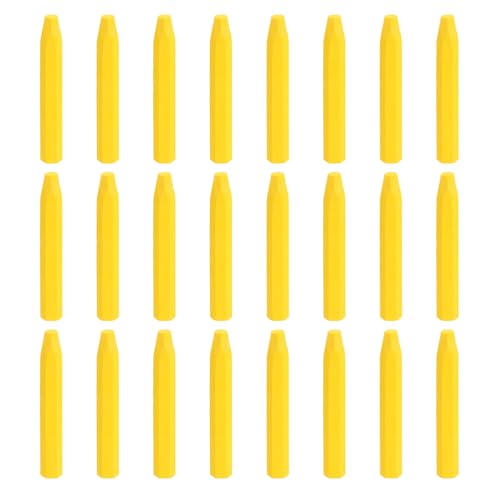 MECCANIXITY 25PCS Oil Pastels Set, Soft Oil Colored Drawing Pastels Chalk Vibrant Color for Artists Art Supplies for Beginners Teachers, Yellow - color: Yellow