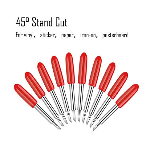 30 Pcs 45 Degree Standard Cutting Blades,Replacement Blades Compatible with Explore 4/3/Air 2/Air/Air One/Maker 3/4/2/Maker/Expression/Venture, Vinyl Fabric Cutting Knife Blade Replacement - size: 30 pieces