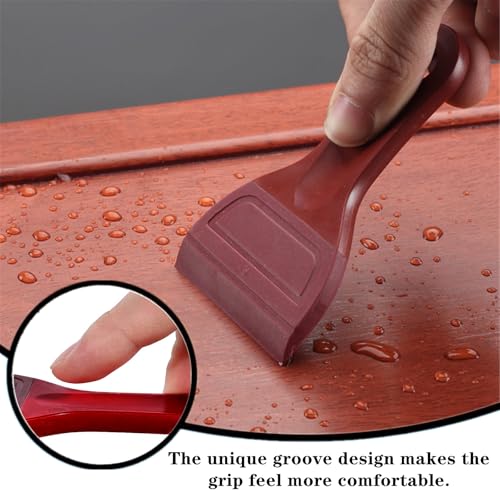 4 PCS Silicone Small Squeegee Screen Printing Squeegee Mini Squeegee Soft Rubber Squeegee for Screen Printing, Chalk Paste or Ink, Self-Adhesive Vinyl