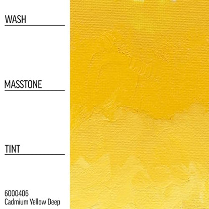Williamsburg Artist Oil Colors by GOLDEN, Cadmium Yellow Deep, 150 ml tube, Professional Oil Paint, Opaque - color: Cadmium Yellow Deep, size: 5.07 Fl Oz (Pack of 1)
