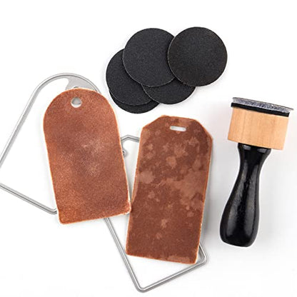 120Pcs/Set Sanding Disks for Use with Mini Ink Blending Tool,Medium-Grit Sandpaper Provides The Ideal Friction to Work on Cardstock, Chipboard, Wood, and More.DIY Create a Shabby and Worn Look. - size: 120Pcs/Set