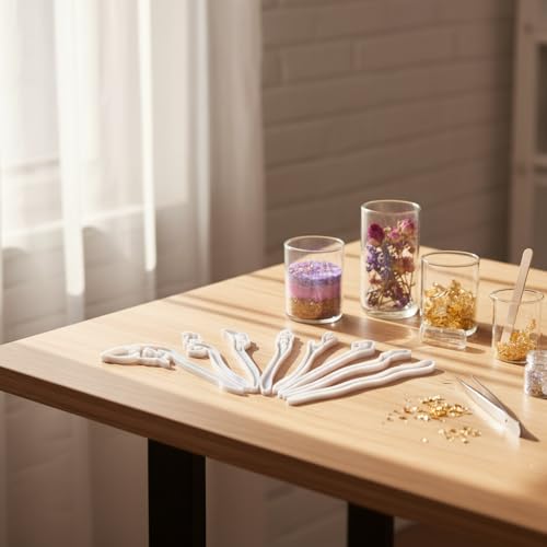 5 Pcs White Silicone Resin Hairpins Molds Hair Stick Kit for Jewelry Crafts Making Jewelry Resin Casting Molds,Jewelry Casting Supplies