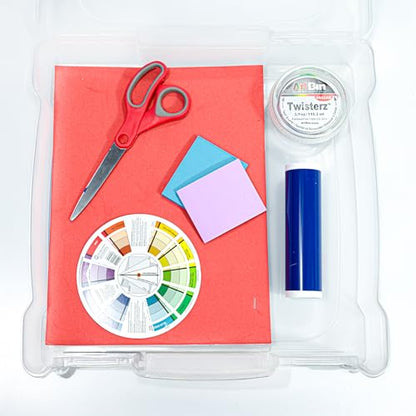 ArtBin 6913ZZ 12" x 12" Portable Art & Craft Organizer with Handle 3-Pack, [3] Plastic Storage Cases, Clear - size: 12" x 12" - 3-Pack