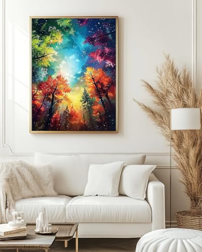Forest Diamond Art Kits for Adults, Landscape Diamond Art 12X16 Inch - color: Landscape 07