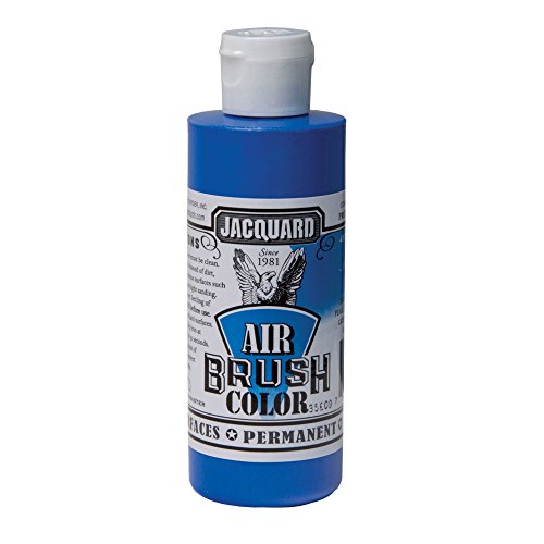 Jacquard Airbrush Color 4Oz Metallic Blue - color: Metallic Blue, size: 4 Fl Oz (Pack of 1)