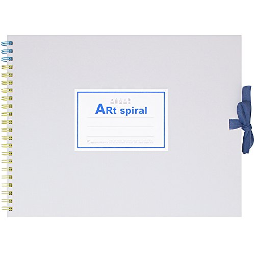 Maruman Art Spiral Sketch Book, F2, 7.76" x 10.24", 24 Sheets, White | Drawing Pad With Acid-Free Art Paper & Twin-Wire Binding, Premium Drawing Paper Sketchbook, Sketch Pad Made in Japan - color: White, size: F2 (7.76" x 10.24")