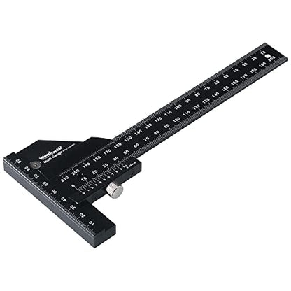 Scriber Gauge 150mm – Metric Marking Tool, CNC Measuring Rule, Layout Gauge, Thickness Checker for Precision Woodworking, Cabinet Making, Framing, Joinery (New Version) - size: 150mm